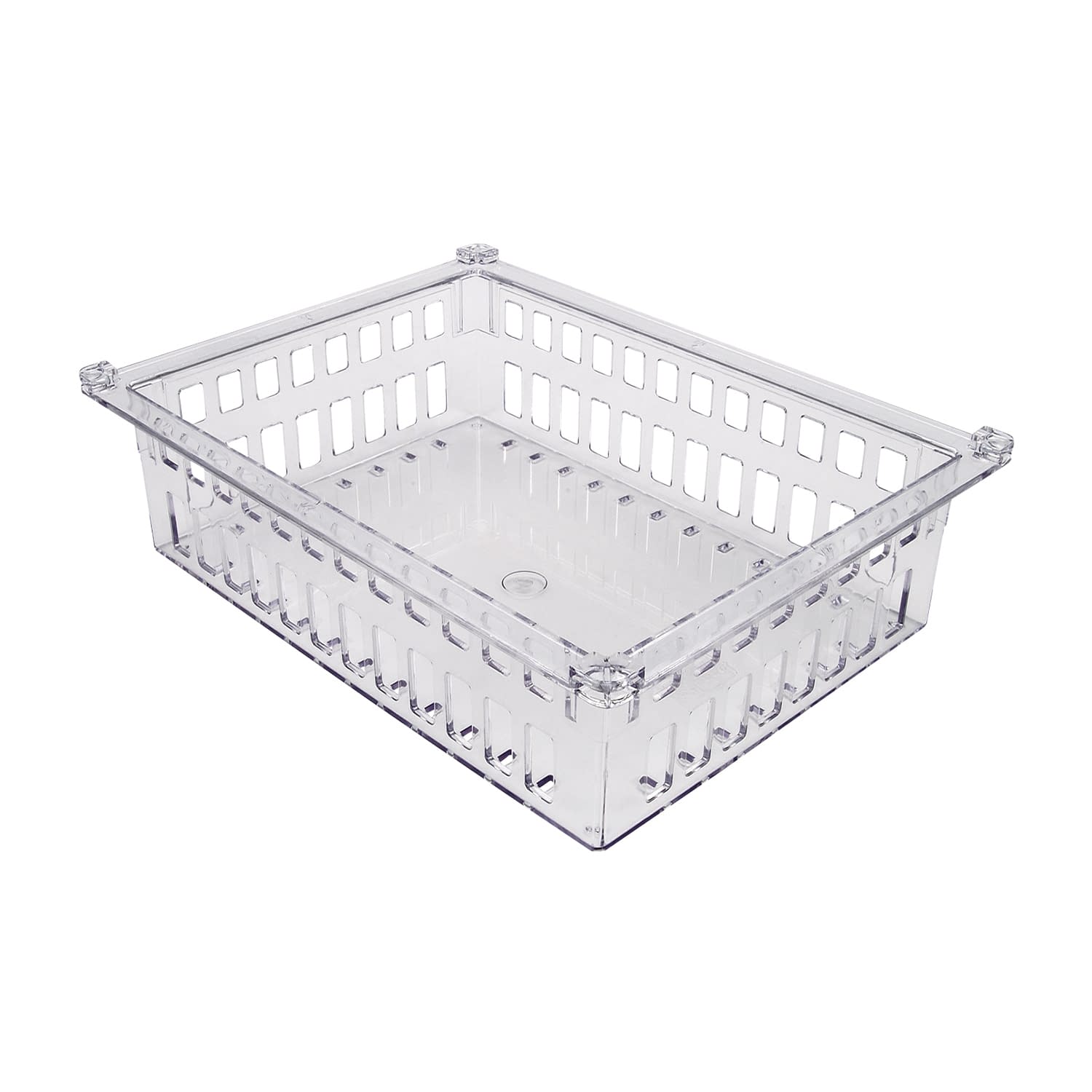 プラスチックバスケット 01-2547-1103 透明 サカセ化学工業 PB34-10