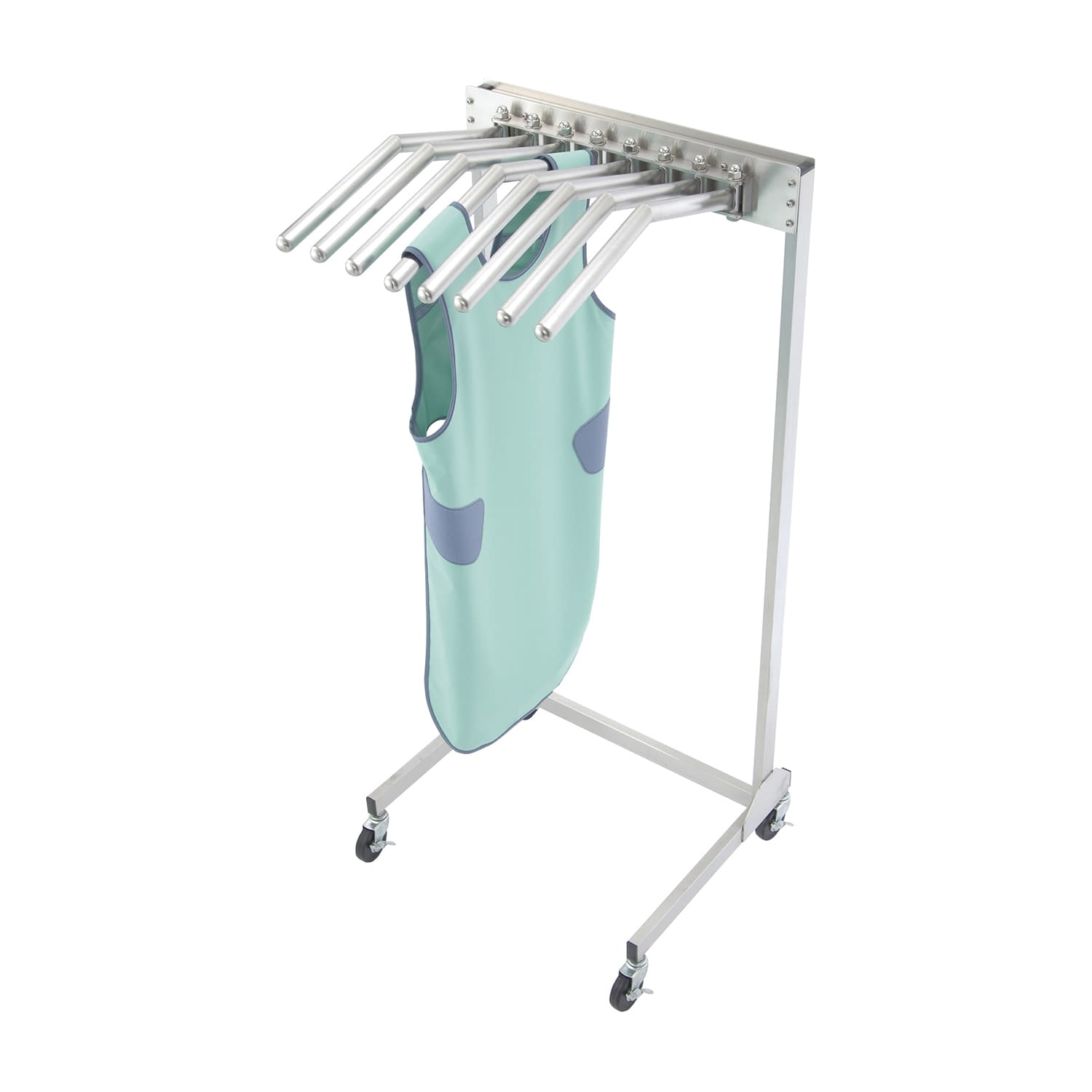 X線防護衣用ラック スイングタイプ 8着掛 19-3520-01 マエダ HL-508S(8マイガケ)