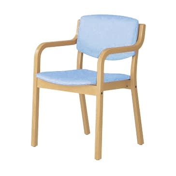 マツヨシ チェア(肘付) 肘付 福祉用イス 19-4935-0007 ロイヤルブルー MATSUYOSHI MY-N3165