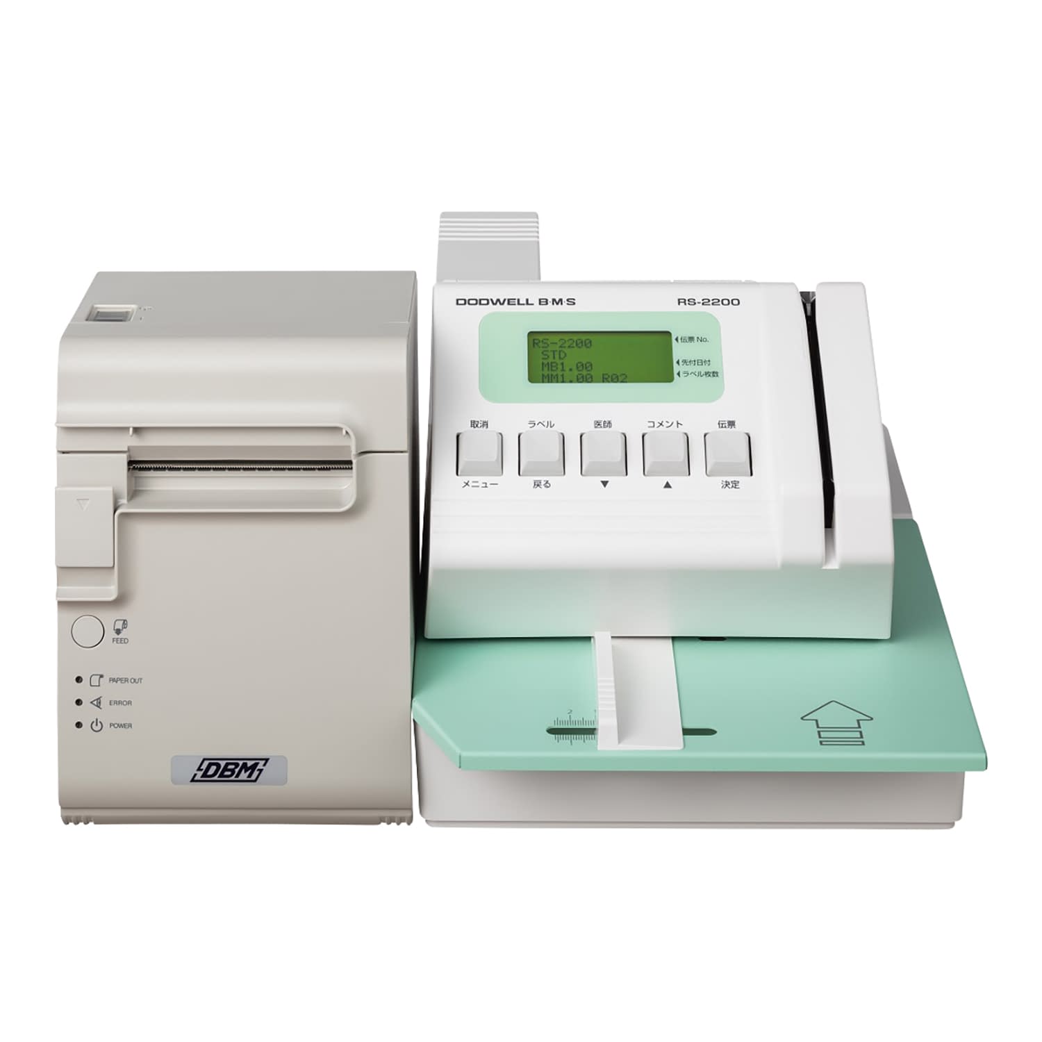 ラベルプリンター用ラベル 19-5325-01 ドッドウエルビー・エム・エス LP-1800・2100ヨウ(4カンイリ