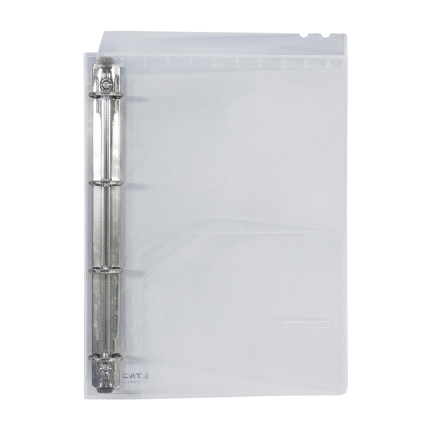 TDカルテバインダー(A4横保管用) 19-5550-0202 4穴 ケルン KS-040Y(トウメイ)