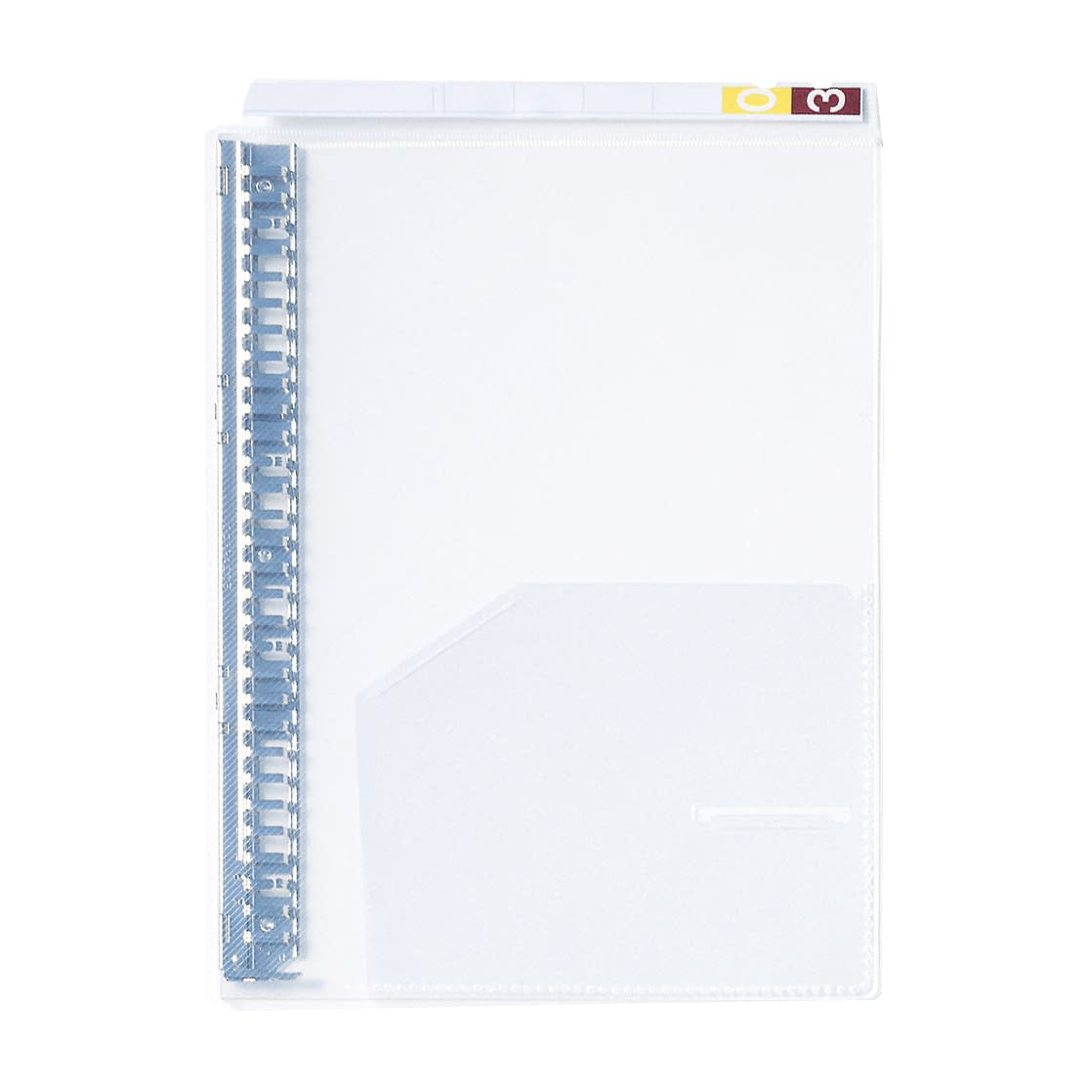 TDカルテバインダー(A4横保管用) 19-5550-0203 30穴 ケルン KS-040Y(トウメイ)