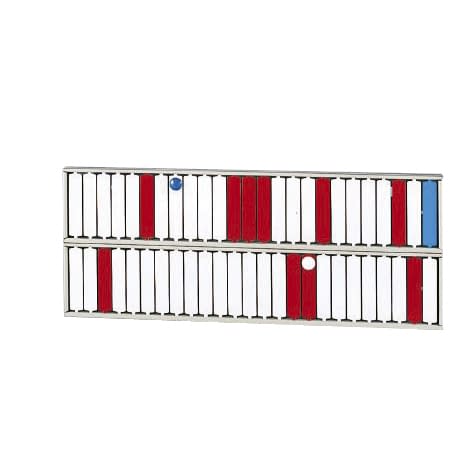 回転標示盤(50口座) 名札 21-6030-01 LIHITLAB. S2532