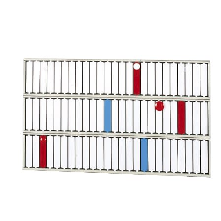 回転標示盤(75口座) 名札 21-6030-02 LIHITLAB. S2533