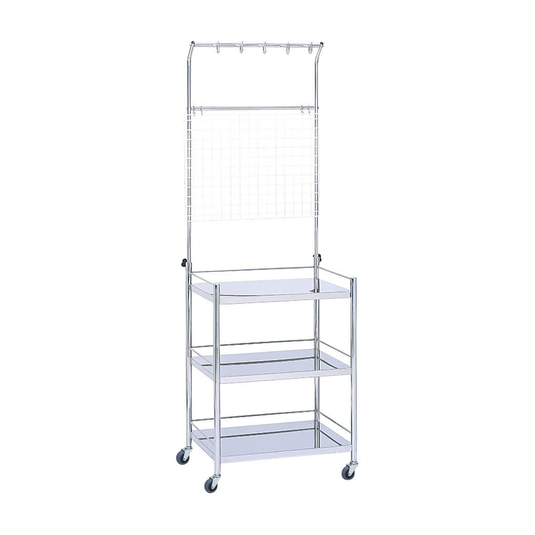 マツヨシ点滴処置台三段 作業台(混注用) 20-3535-00 MATSUYOSHI MY-1068