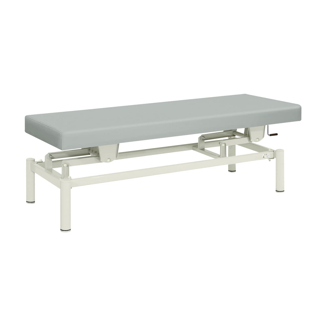手動式ハイロー診察台 20-3742-0009 ビニルレザーグレー 高田ベッド製作所 TB-913(W70XL180CM)