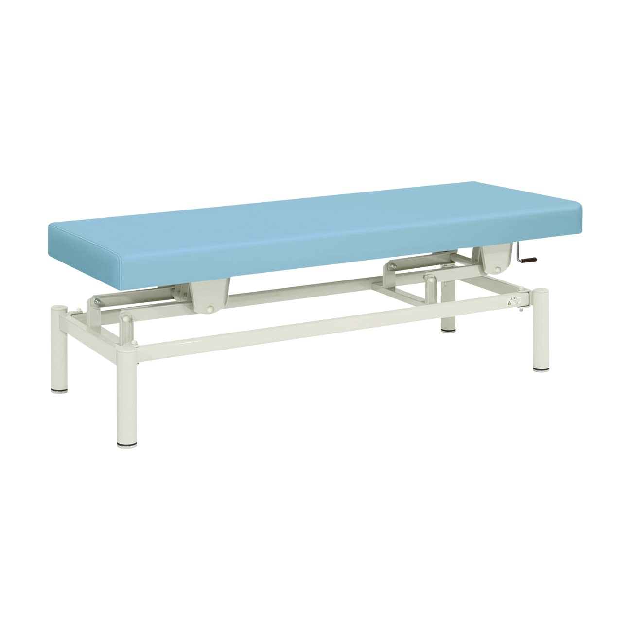 手動式ハイロー診察台 20-3742-0012 ビニルレザースカイブルー 高田ベッド製作所 TB-913(W70XL180CM)