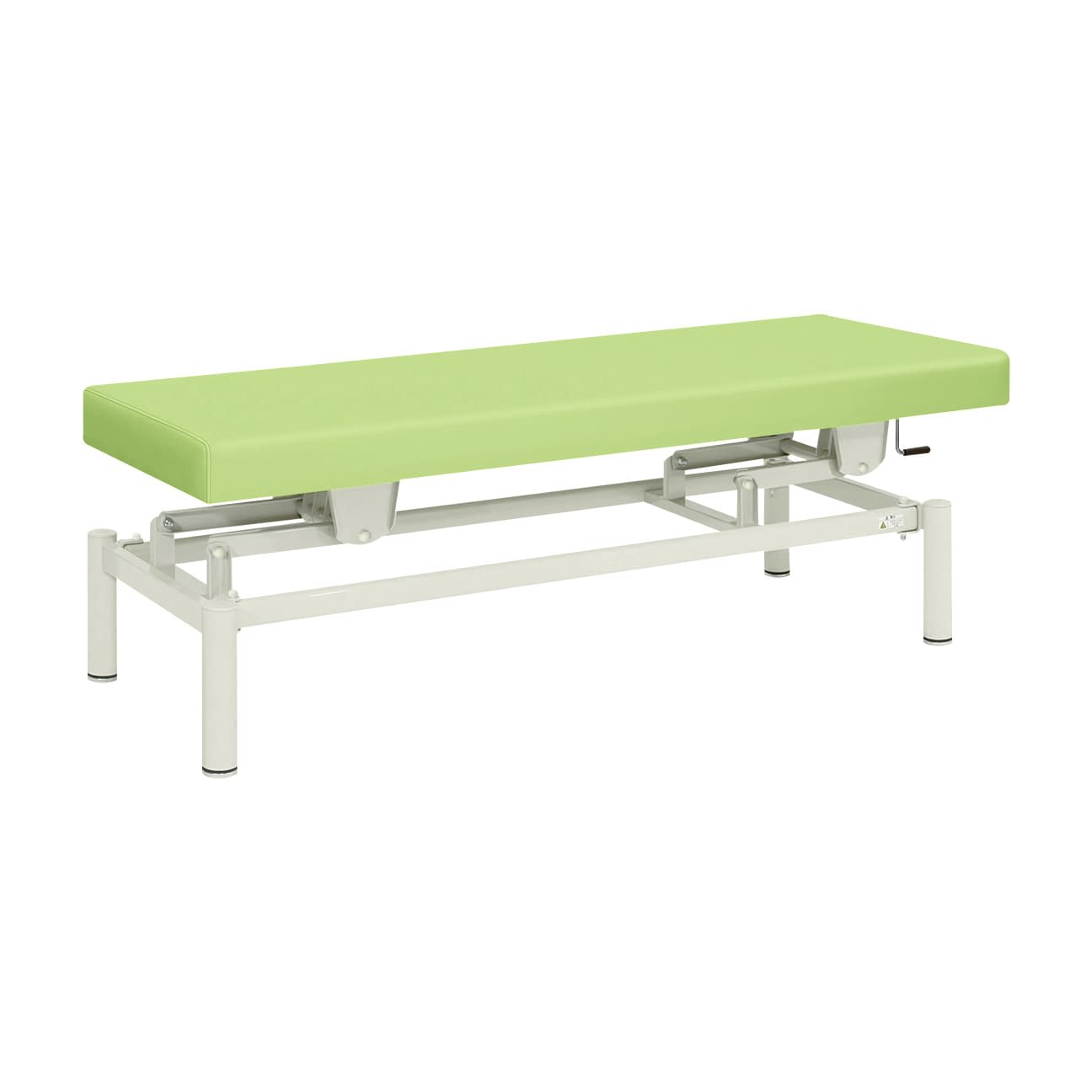 手動式ハイロー診察台 20-3742-0018 ビニルレザーライムグリーン 高田ベッド製作所 TB-913(W70XL180CM)