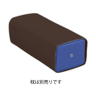 レザー製角マクラカバー 20-3801-0004 ビニルレザー茶 高田ベッド製作所 L-01