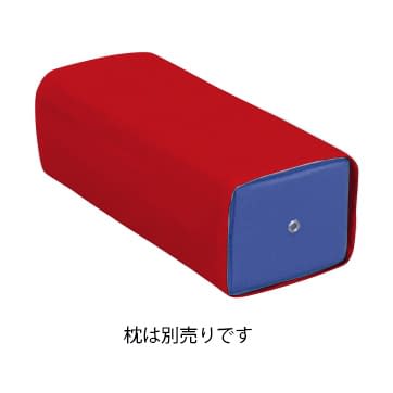 レザー製角マクラカバー 20-3801-0014 ビニルレザーレッド 高田ベッド製作所 L-01