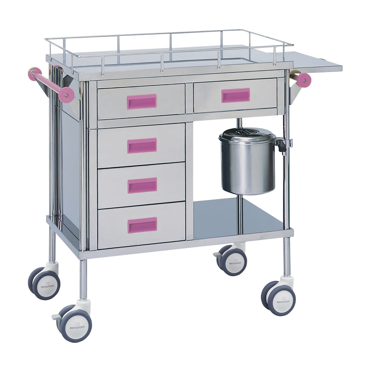 マツヨシ カラー多機能繃帯交換車 包交車 20-4072-01 MATSUYOSHI MY-1124P(ピンク)