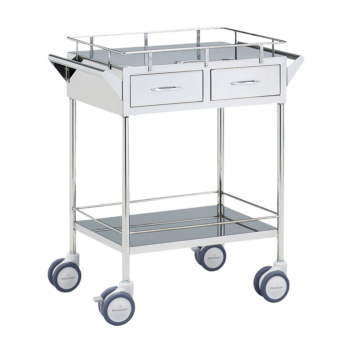 マツヨシ回診車 引出付(静音仕様) カート(回診車) 01-2310-02 MATSUYOSHI MY-1043S(600X450X800