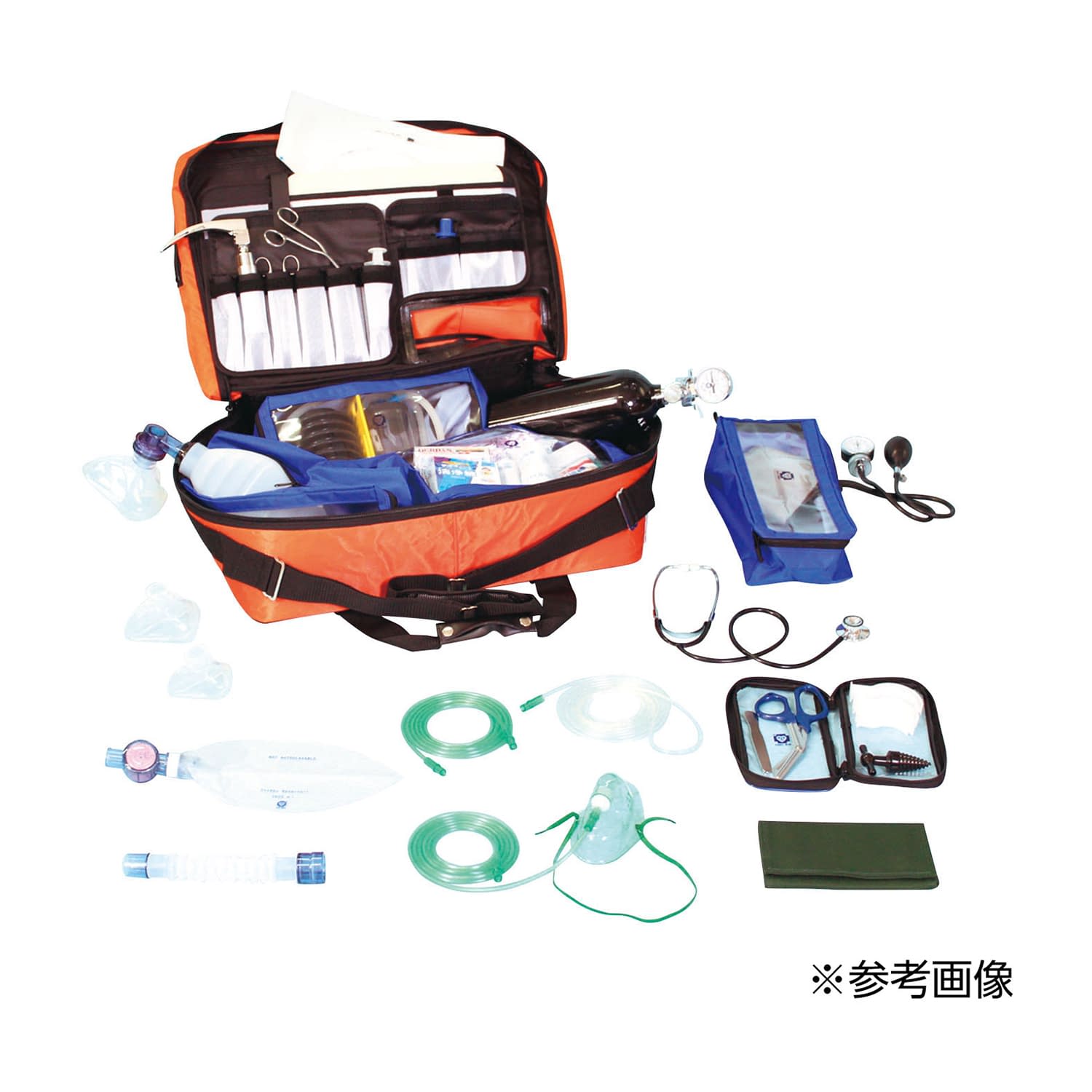 酸素吸入救急医療セット EK-20S 04-2604-02 ブルークロス