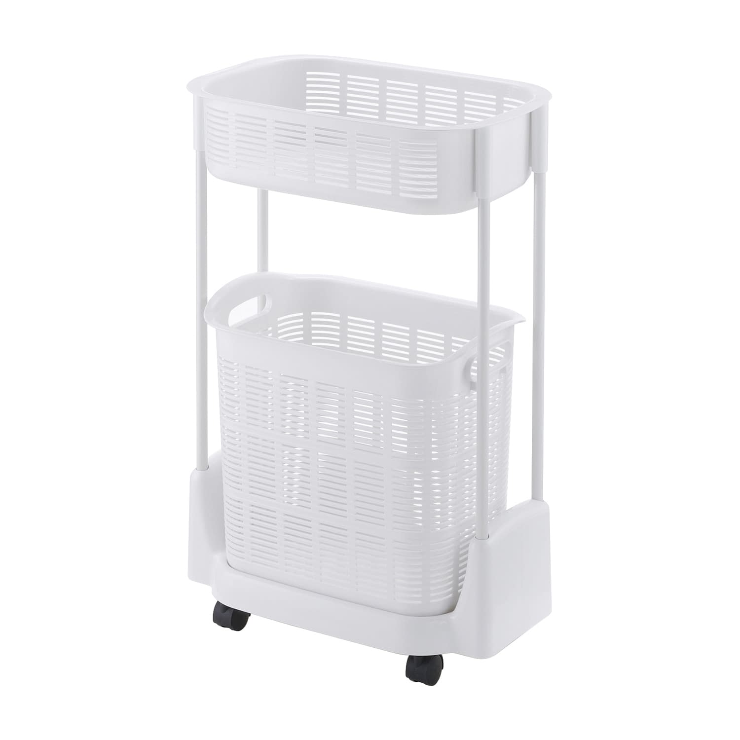 脱衣カゴ(2段式バスケットN) 衣類カゴ 23-2777-00 リッチェル 11425