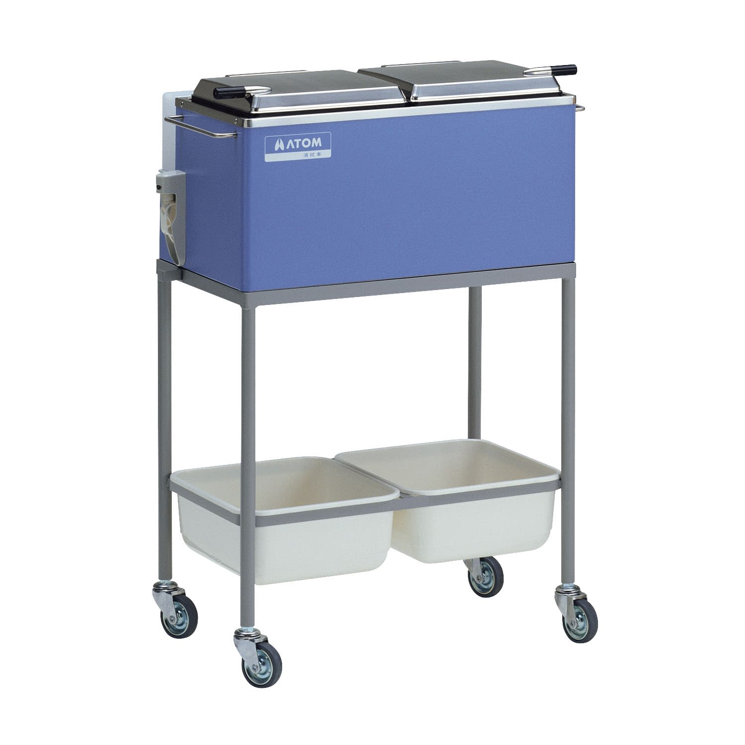 アトム清拭車(NS－910) 20-4540-01 アトムメディカル 51003(ラベンダーブルー)