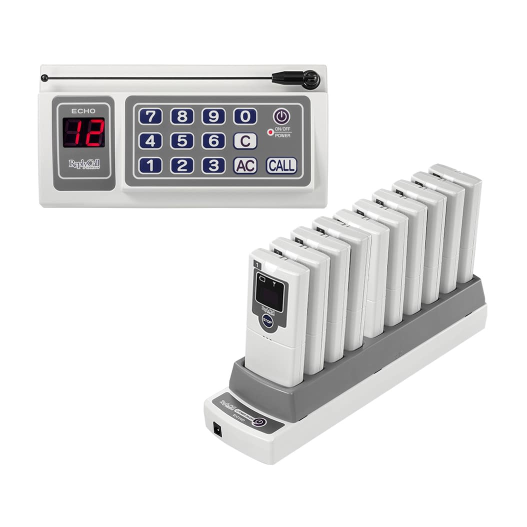 患者呼出システム リプライコール 受付発券機 23-2015-00 リプライコール セット(ジュシンキ10ダイ)