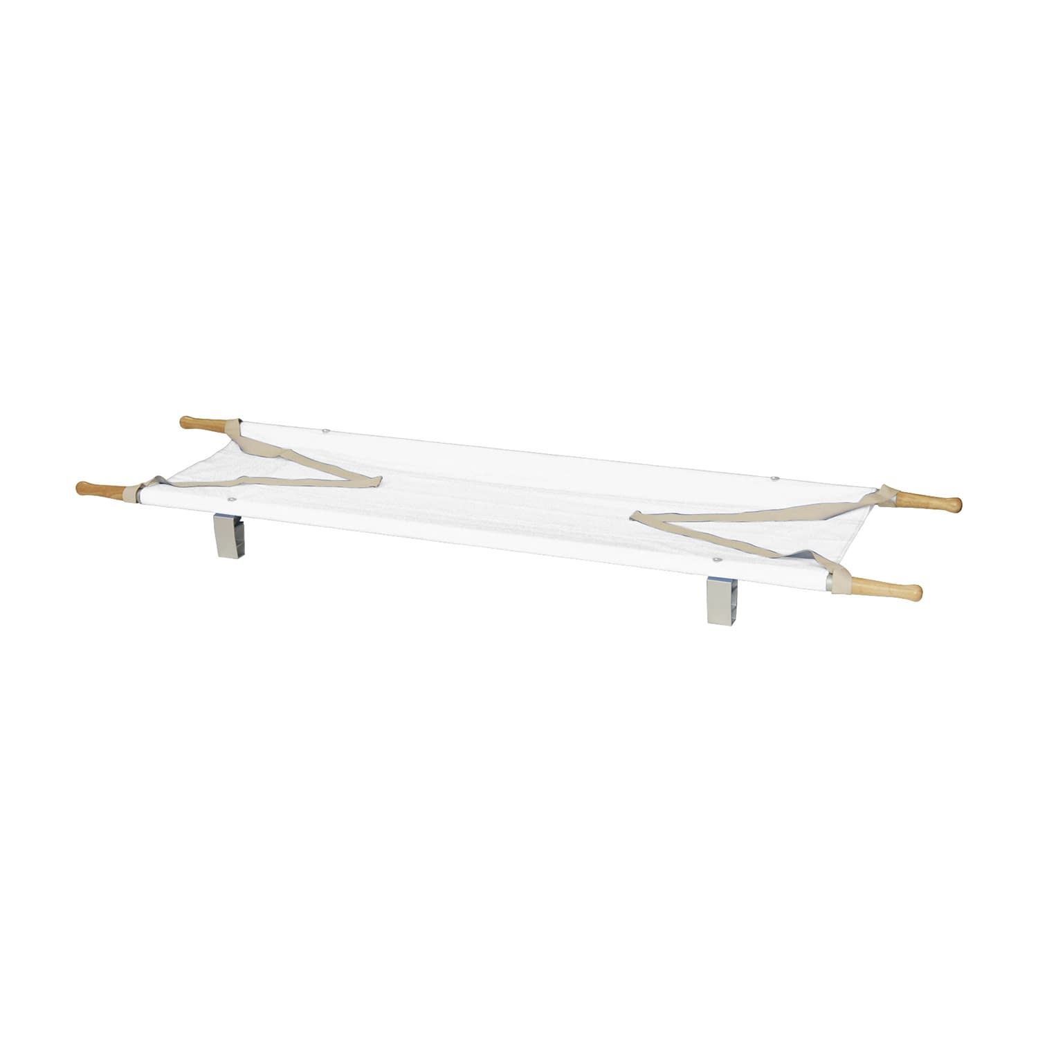 カラー米式担架(ニツ折) 二ツ折 担架(折りたたみ) 23-2064-0005 白 弥生堂製作所 YS-38-A-T