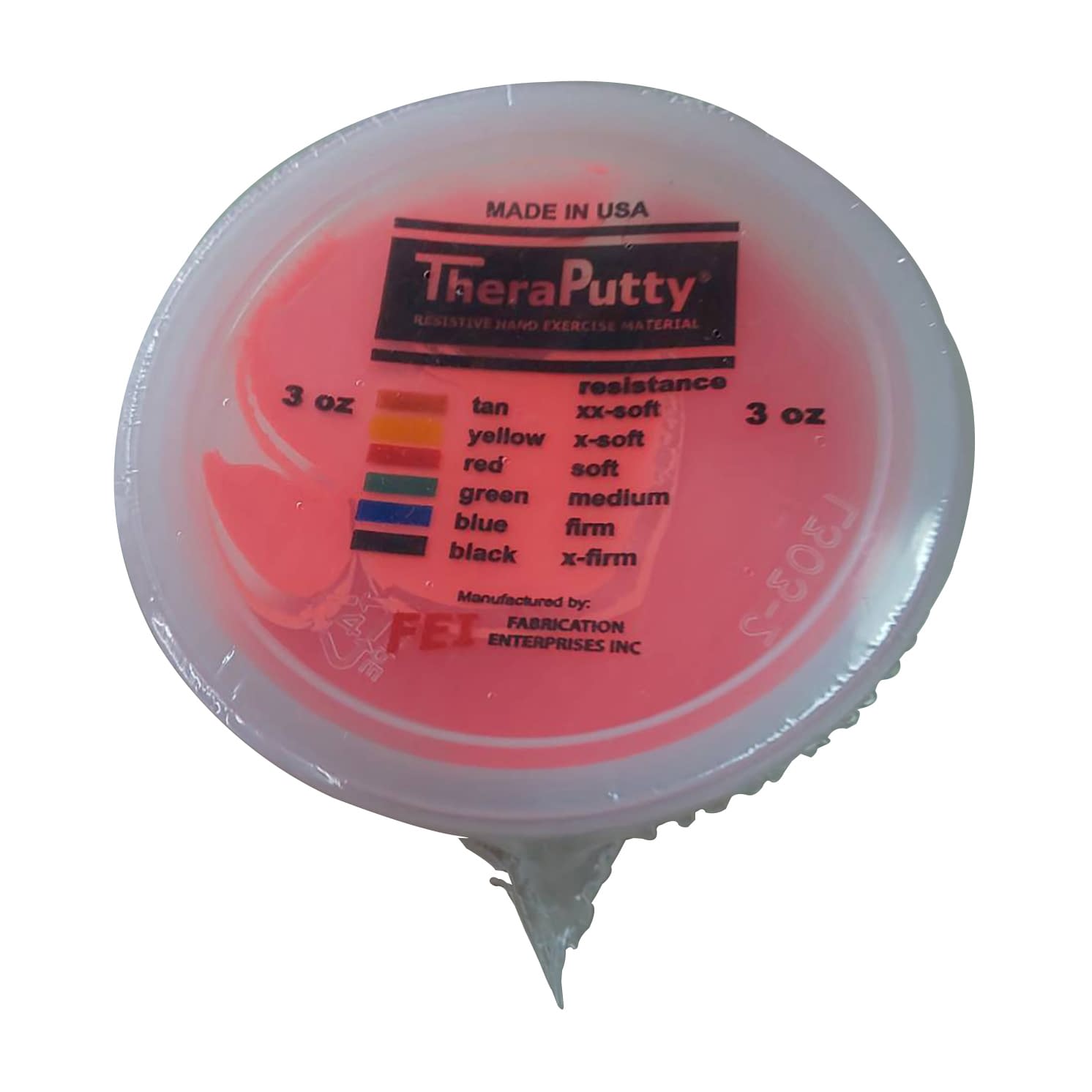 セラパテ(赤色：中弱) 中弱 トレーニング用品 23-3526-02 タイガー医療器 R-104S-C(85G)