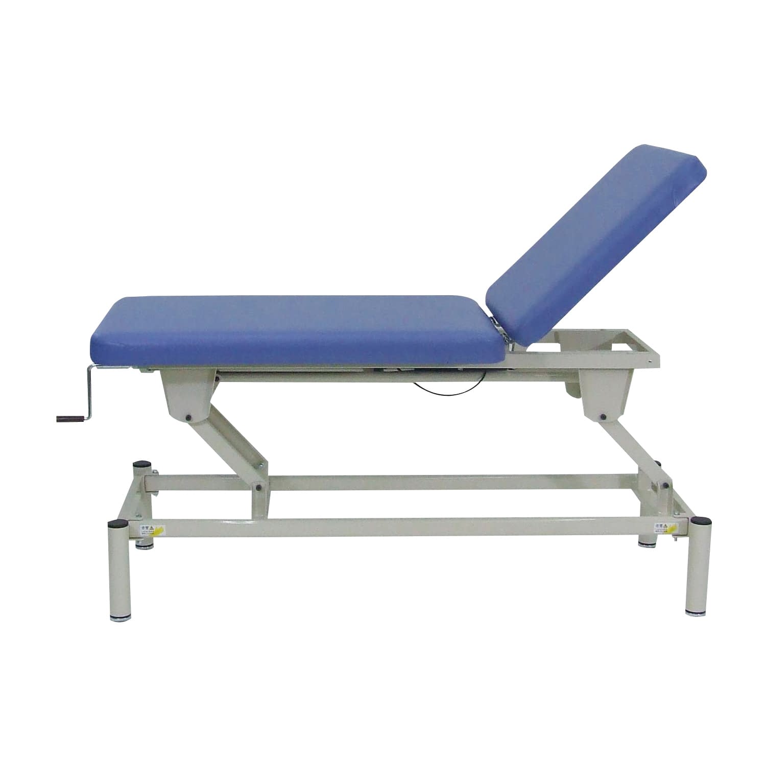 手動式ハイロー・背上げ診察台 23-2760-0005 ライトブルー 大信工業 DF-SG(650X1800)