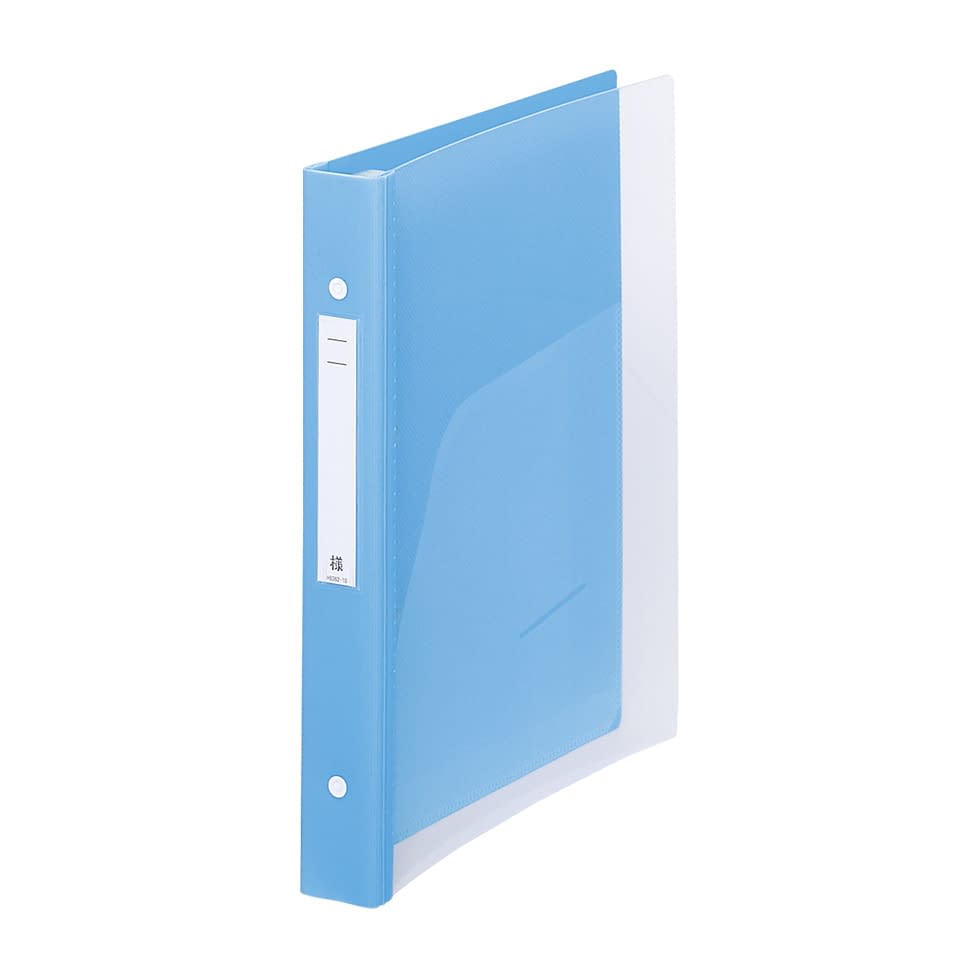 メディカルサポートブック(クリヤー) カルテブック 23-3656-0501 ブルー LIHITLAB． HB688(A4)30ケツ