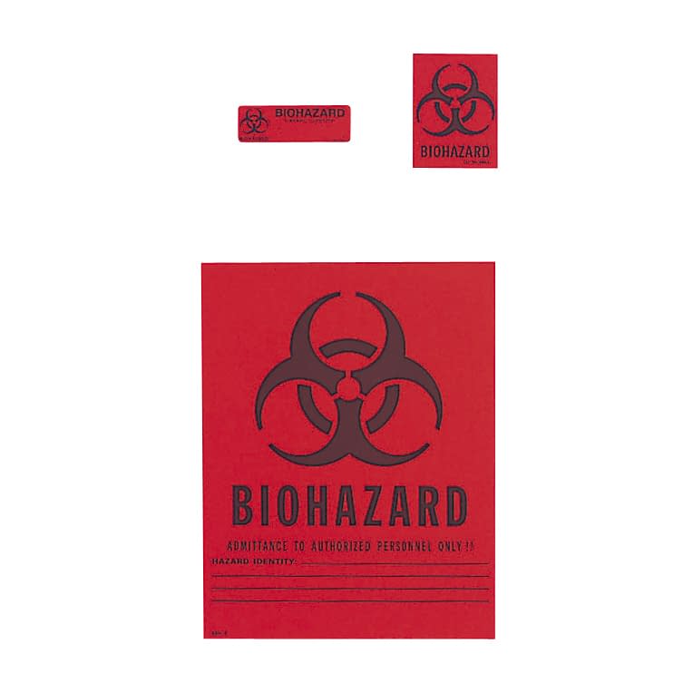 バイオハザードラベル 23-2953-01 Shamrock Labels SBH-3(10マイ)195X254MM