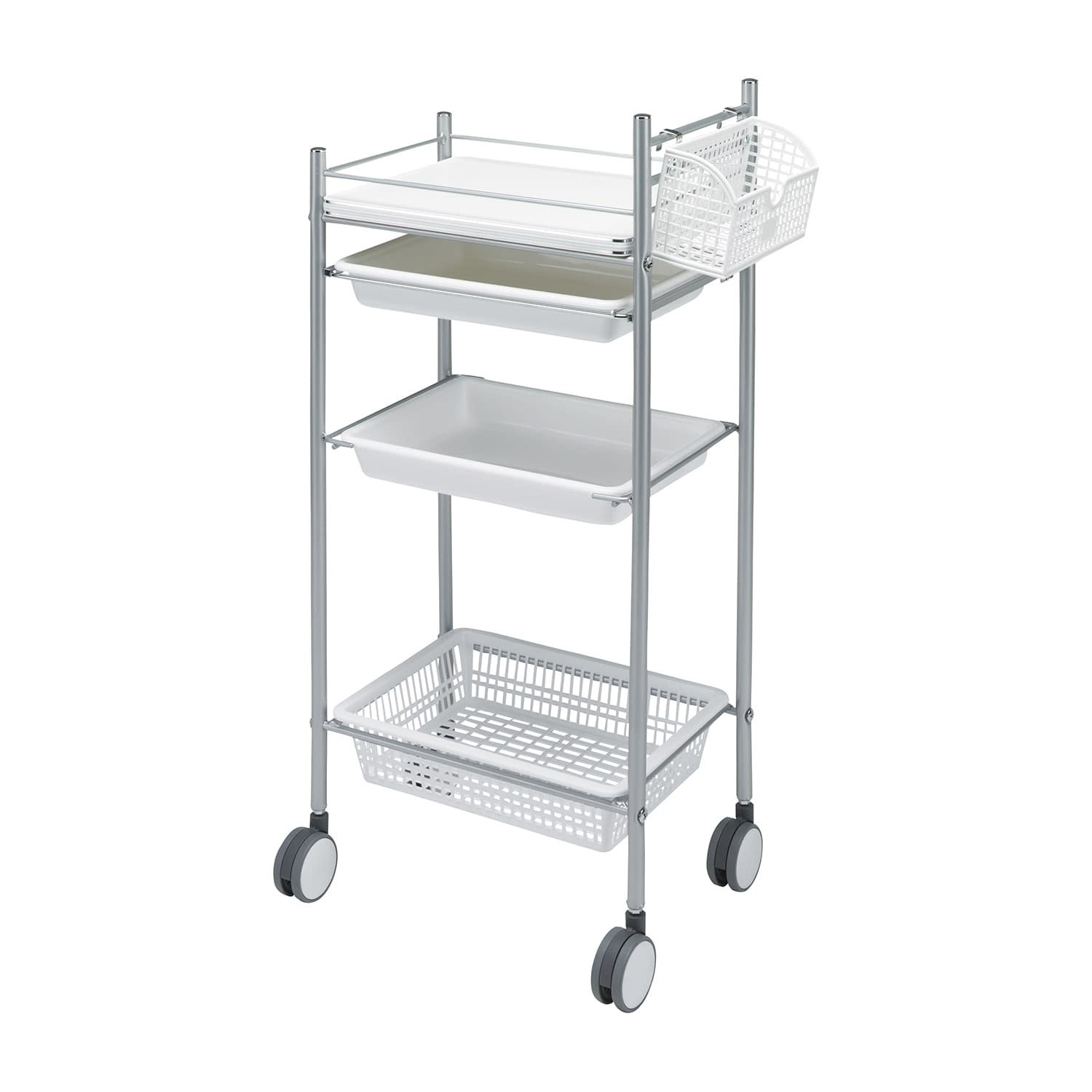 マツヨシ カラーアプリワゴン カート(回診車) 23-3400-0001 ホワイト MATSUYOSHI SN-AP001