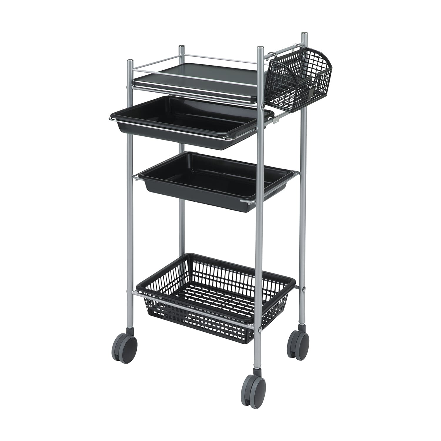 マツヨシ カラーアプリワゴン カート(回診車) 23-3400-0002 ブラック MATSUYOSHI SN-AP001