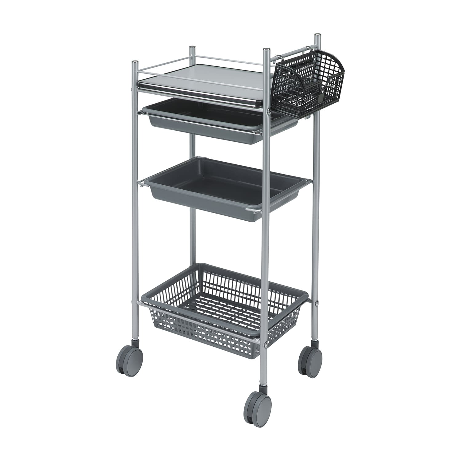 マツヨシ カラーアプリワゴン カート(回診車) 23-3400-0007 グレー MATSUYOSHI SN-AP001