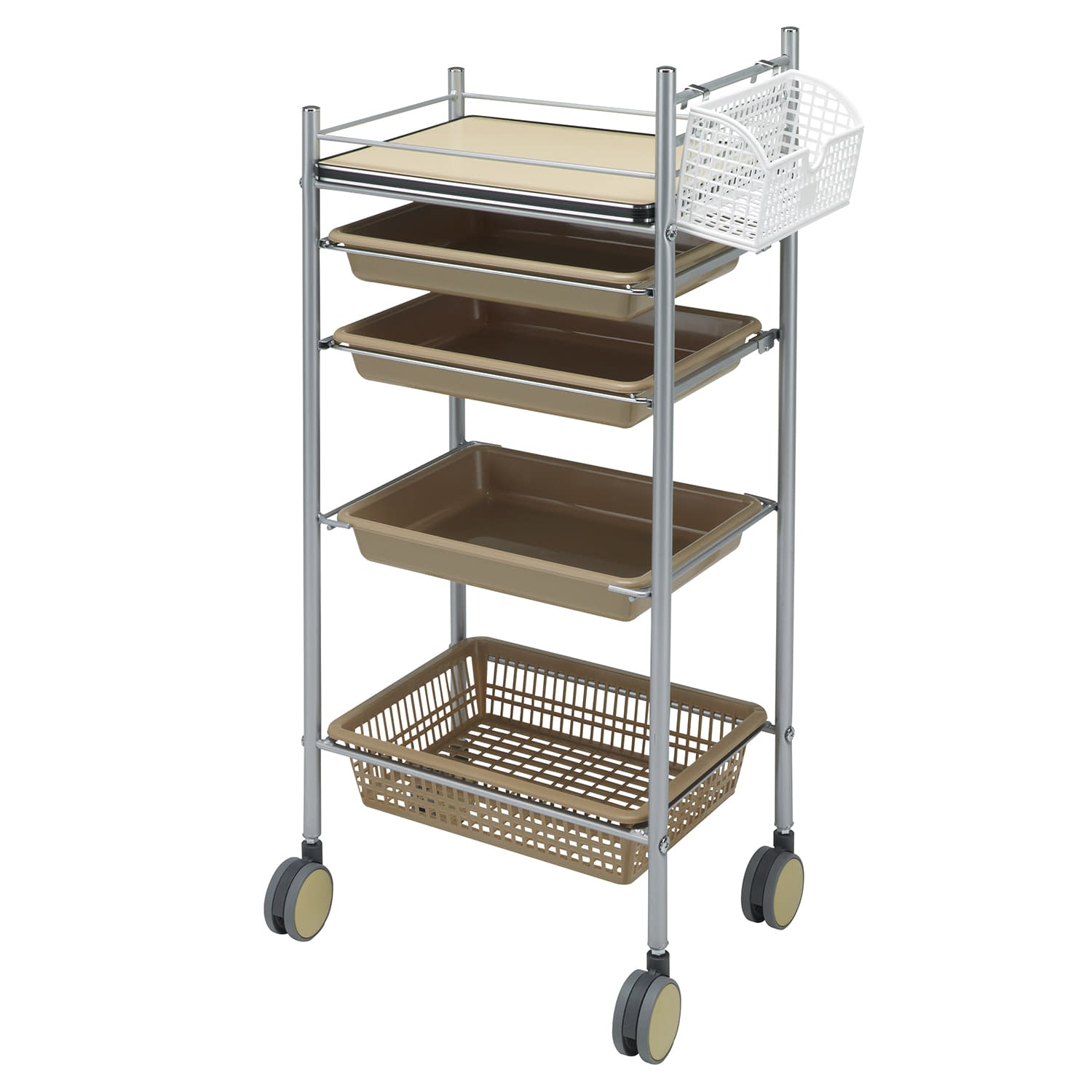 マツヨシ カラーアプリワゴン カート(回診車) 23-3401-0008 ナチュラル MATSUYOSHI SN-AP002