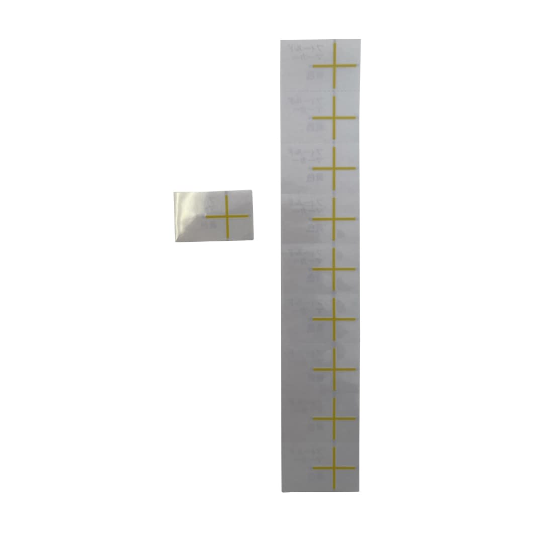 放射線治療用フィールドマーカー 十字 X線用マーカー 23-2663-0403 黄 中部メディカル ジュウジ(90チップ)