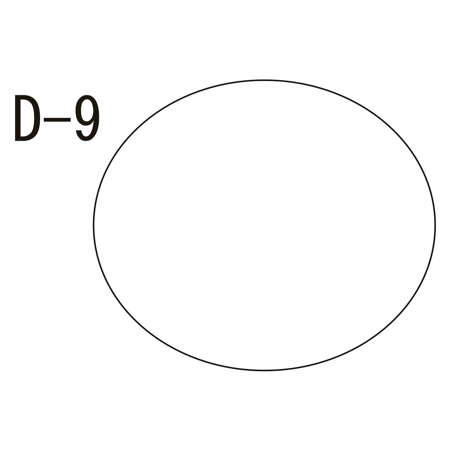 部位ラベル 23-2729-0009 無地(D－9) 金鵄製作所 17X20MM(100マイイリ)