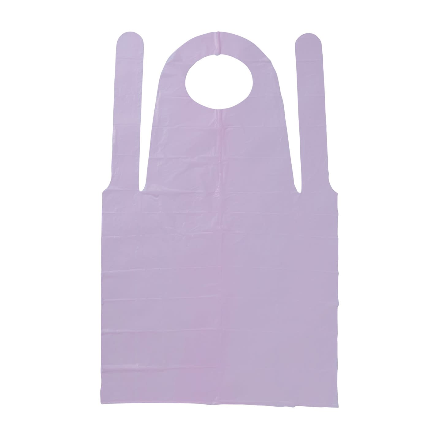 ディスポプラスチックエプロン 23-3725-03 オカダ医材 ME-35P(ピンク)50マイイリ