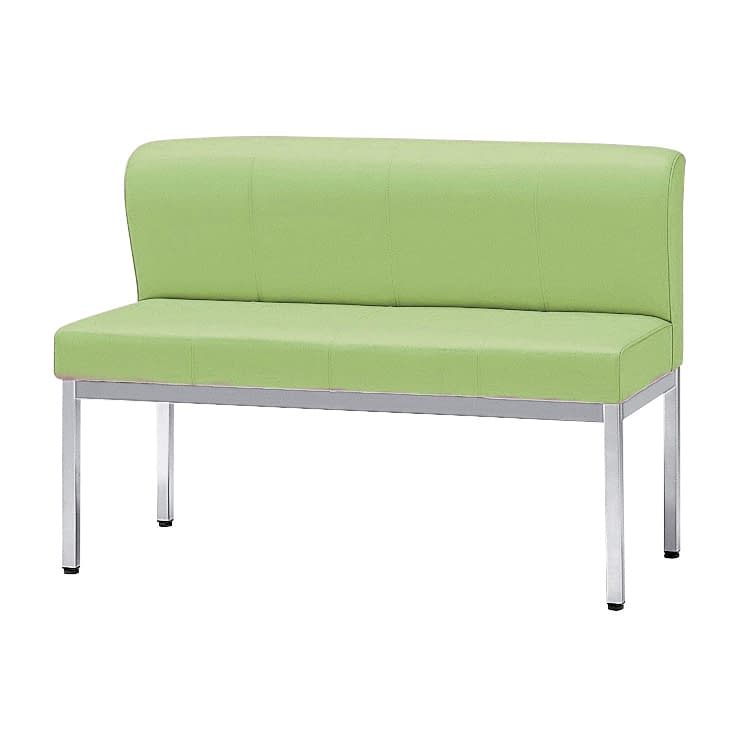 ロビーチェア(座位不自由者ベンチ) 23-2070-0103 ペールグリーン ニシキ工業 ZHB-12(1200X550X835)