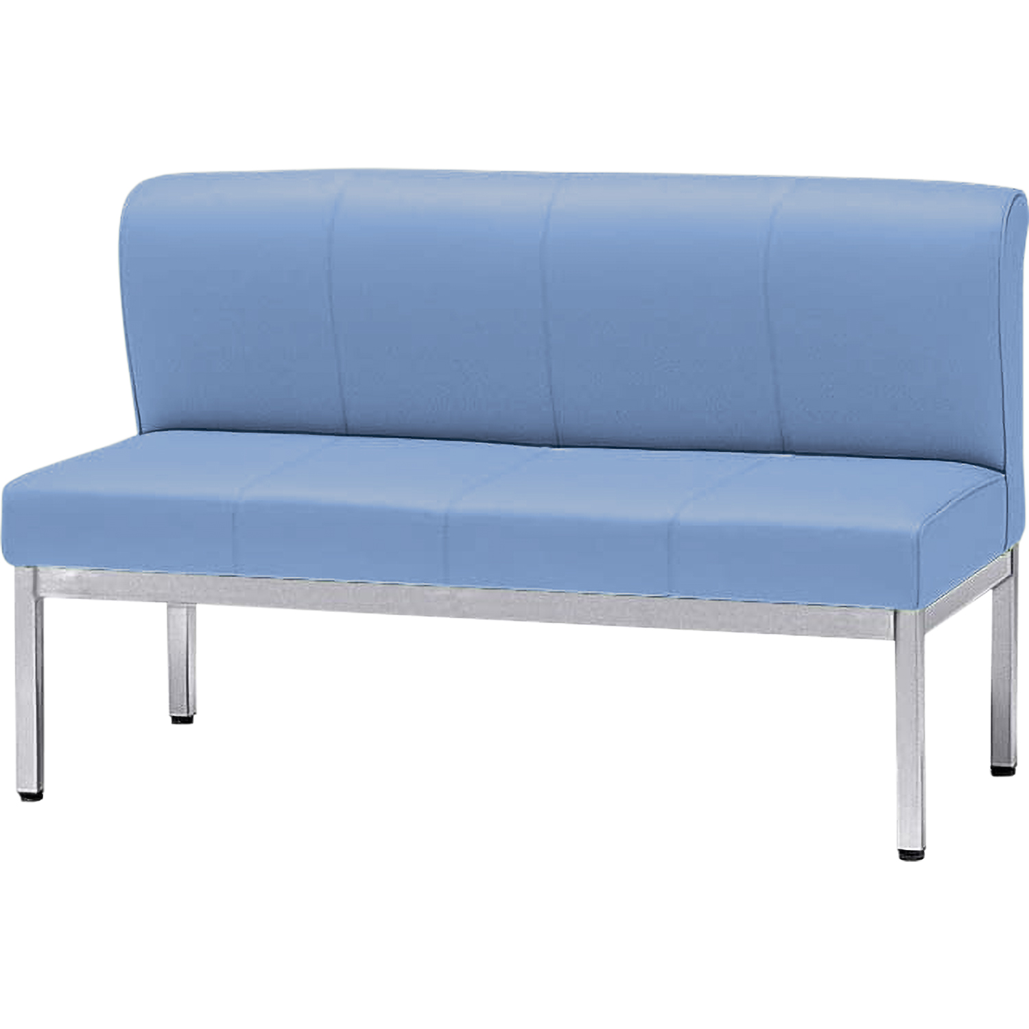 ロビーチェア(妊娠者用ベンチ) 23-2071-0101 ペールブルー ニシキ工業 ZHN-12(1200X550X725)