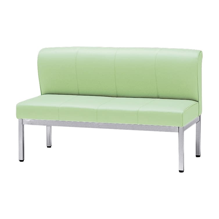 ロビーチェア(妊娠者用ベンチ) 23-2071-0103 ペールグリーン ニシキ工業 ZHN-12(1200X550X725)
