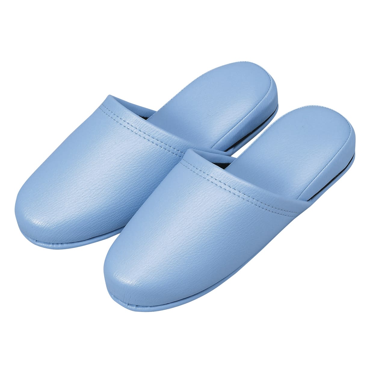 抗菌レザー調スリッパ 23-5559-0006 ブルー オーミケンシ 10ソクグミ