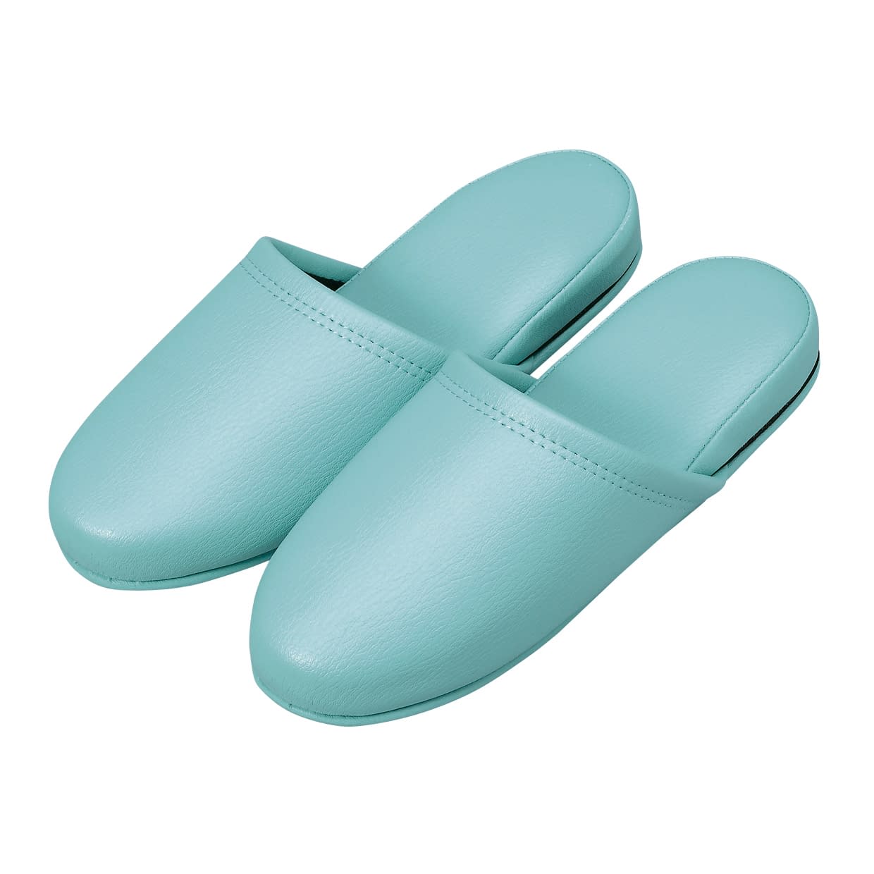 抗菌レザー調スリッパ 23-5559-0009 グリーン オーミケンシ 10ソクグミ