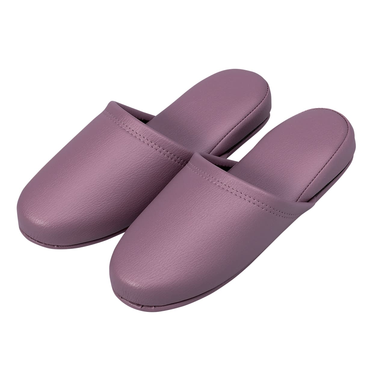 抗菌レザー調スリッパ 23-5559-0010 ライラック オーミケンシ 10ソクグミ