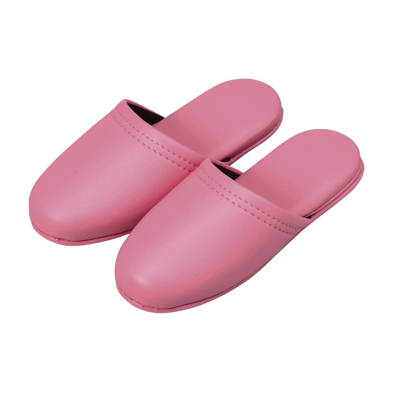 レザー調スリッパ(子供用) 23-5561-01 オーミケンシ 10800041(ピンク)