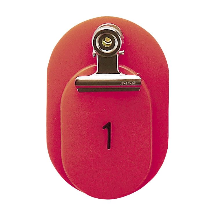 親子札(101～150番) 101〜150番 23-5563-0201 赤 クラウン CR-OY150(50クミ)