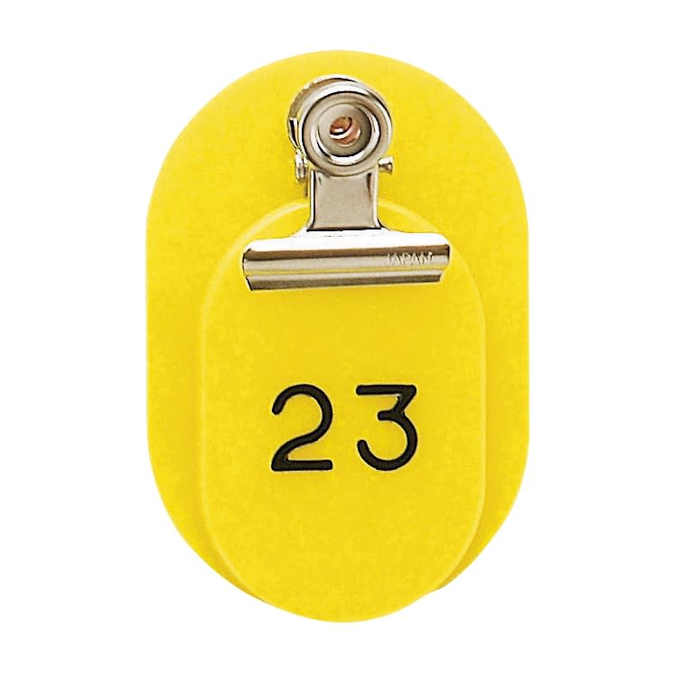 親子札(101～150番) 101〜150番 23-5563-0204 黄 クラウン CR-OY150(50クミ)