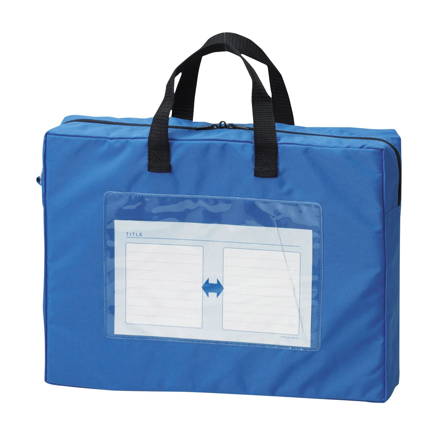 メールバッグ(マチ付) 23-5997-0003 ブルー クラウン CR-ME44(A4)