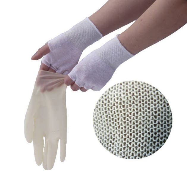 やさしインナー手袋(ナイロン)指なし 07-2333-01 三高サプライ GI02(フリー)10ソウ・ミメッキン