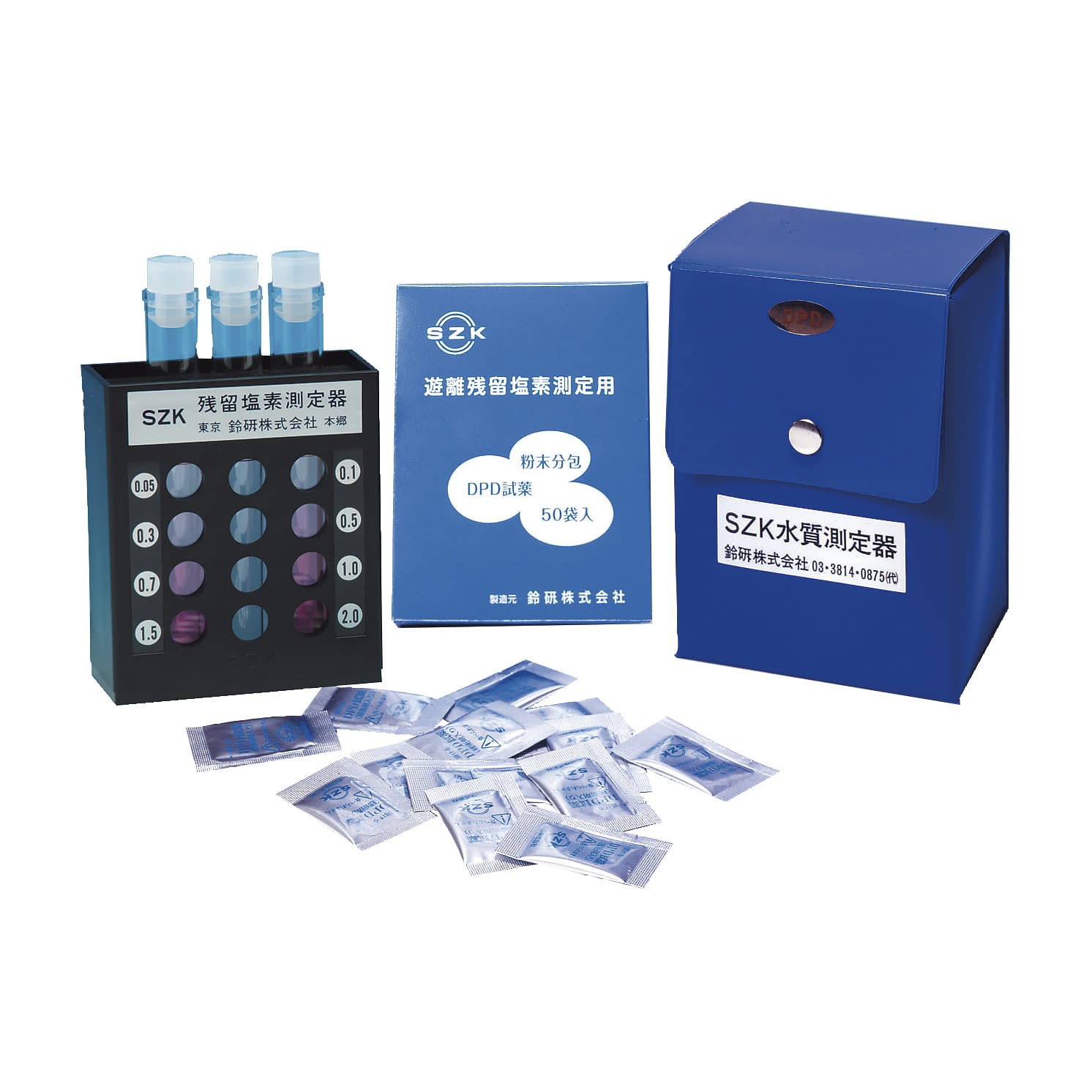 DPD法簡易型残留塩素計(粉末分包用 23-5090-00 日本医療器研究所