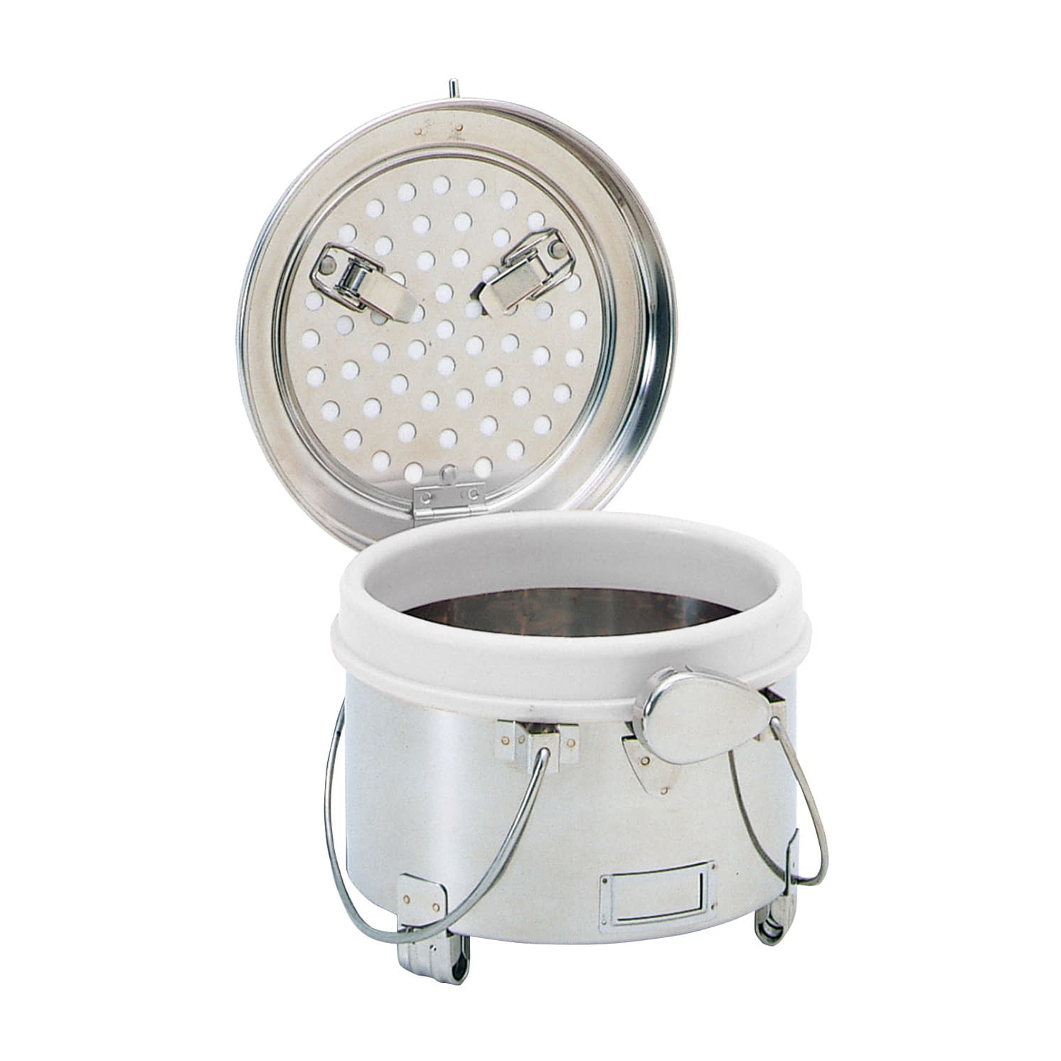 ニューカスト(丸型)18cm 18cm 23-5217-0003 ホワイト 片桐医科工業 ワンタッチトメ(フィルターシキ)