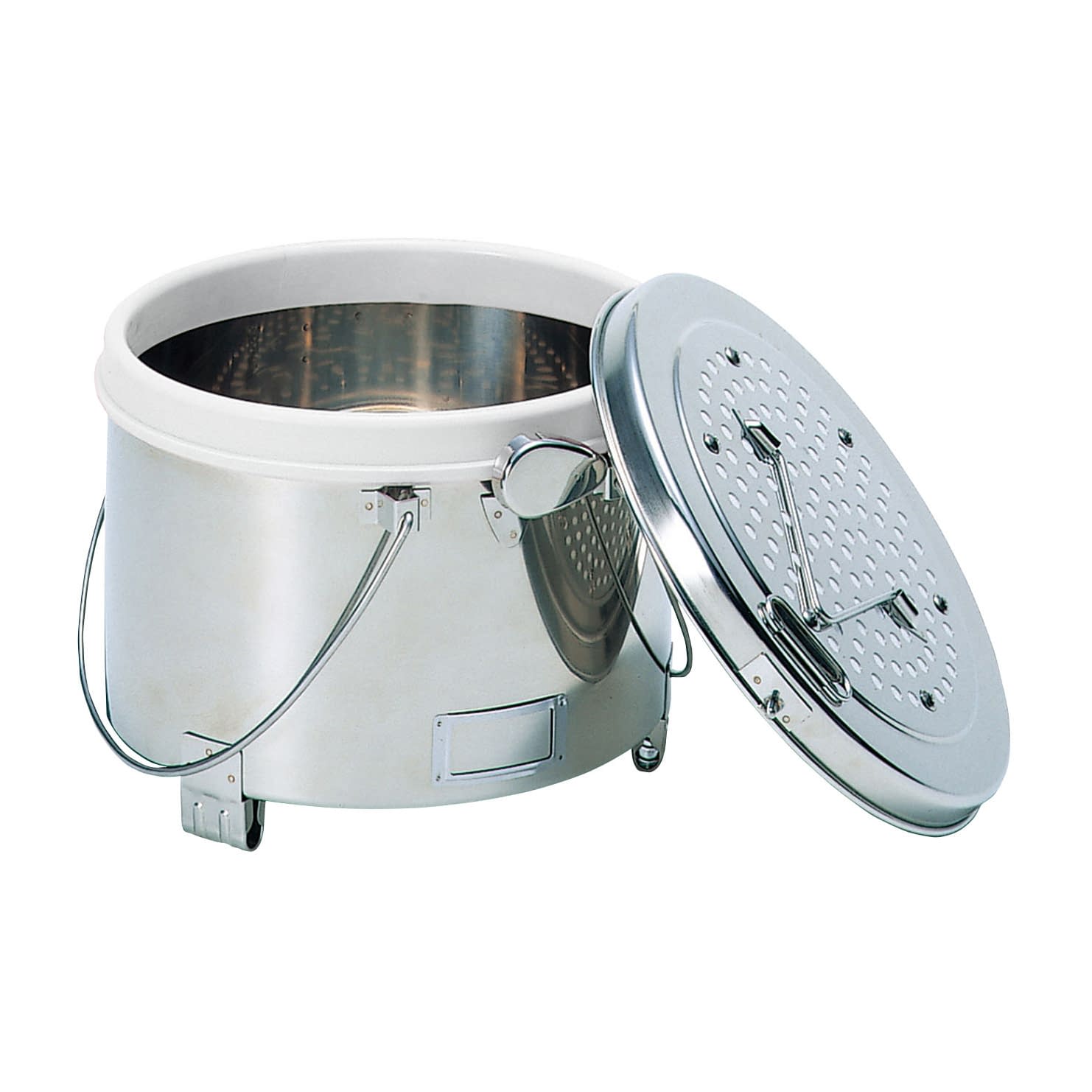 ニューカスト(丸型)27cm 27cm 23-5217-0103 ホワイト 片桐医科工業 ワンタッチトメ(フィルターシキ)