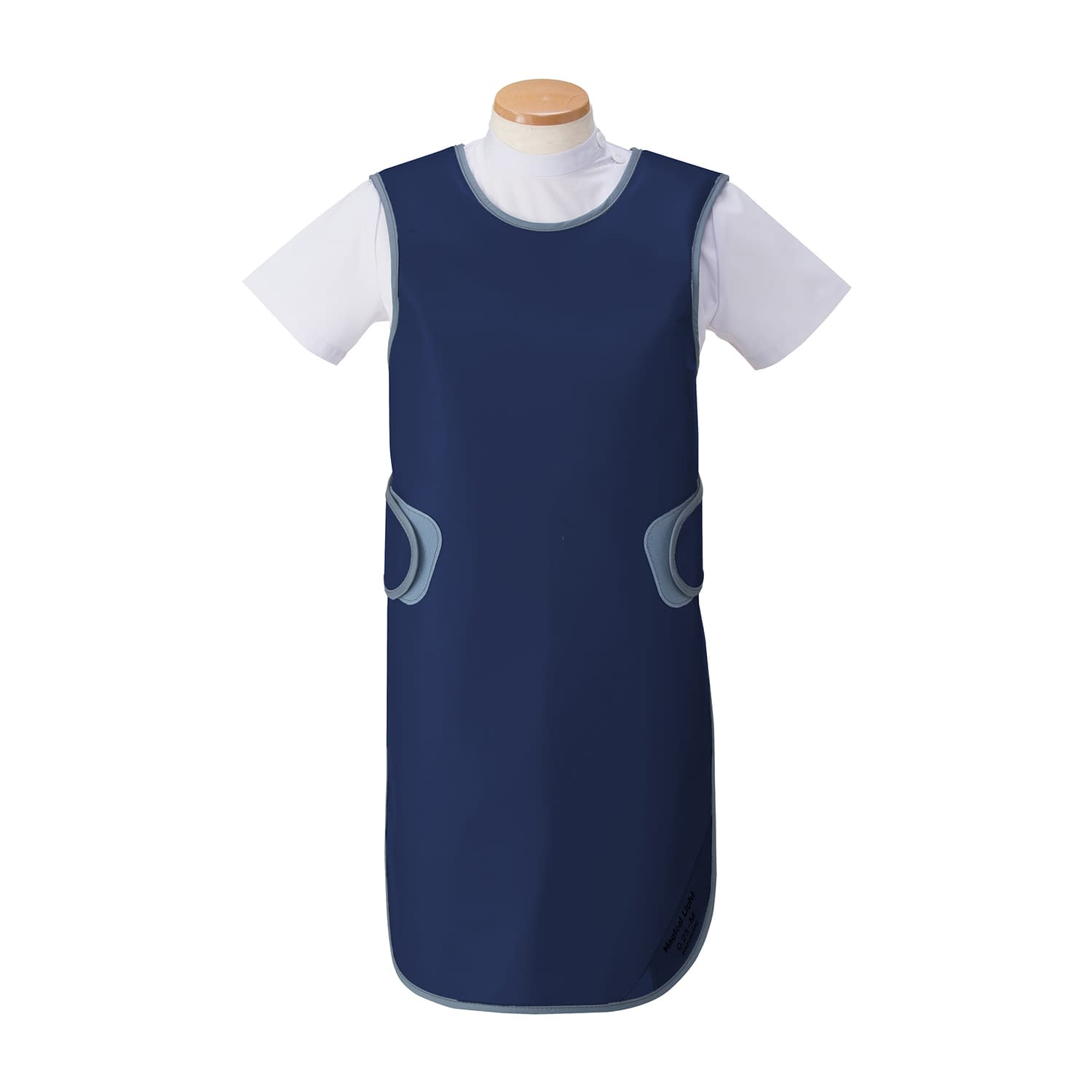 防護衣 シンプラー・エプロン 19-3445-0907 ネイビー マエダ MSA-35M(マジカルライト)