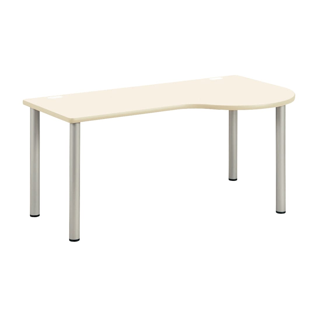 ドクターテーブル(右R) 右ラウンド 23-5113-0001 アイボリー ニシキ工業 NSD-1490R(140X90X70)