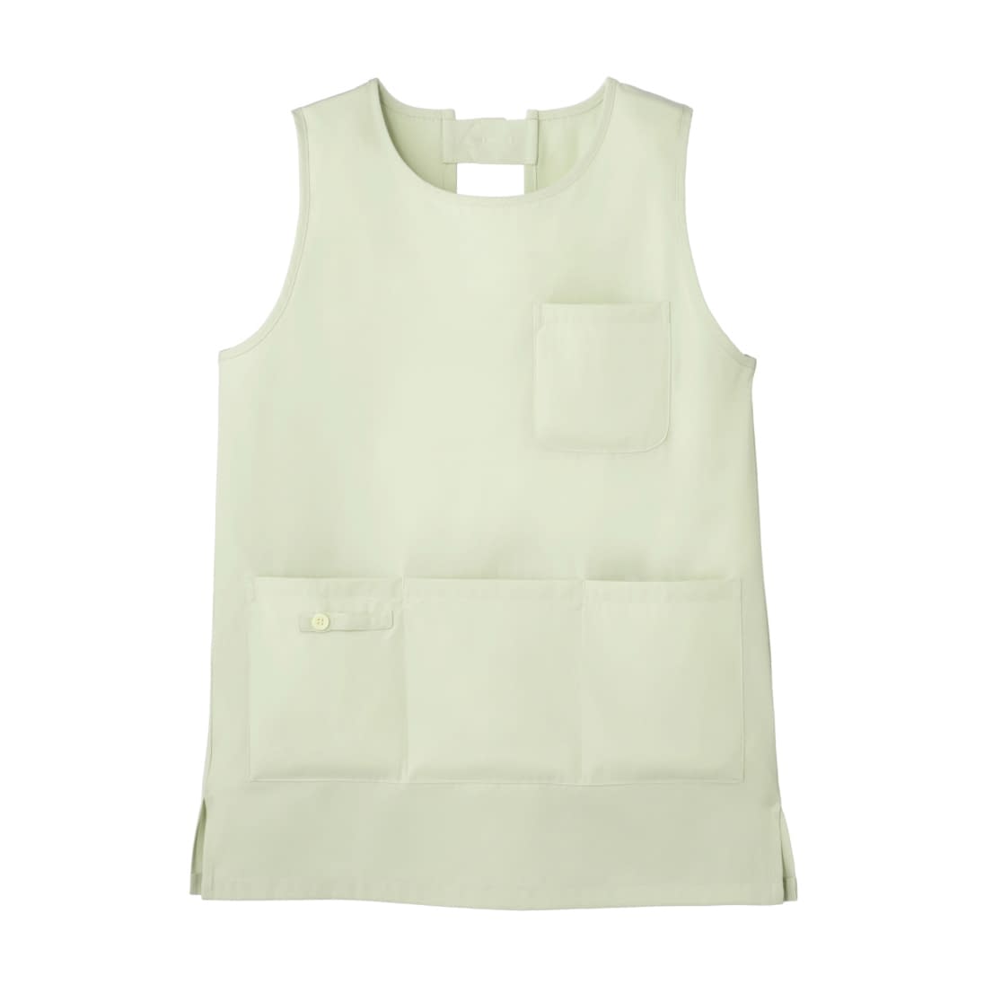 予防衣(ショート丈) エプロン 23-5830-0304 ミントグリーン ナースコム LL