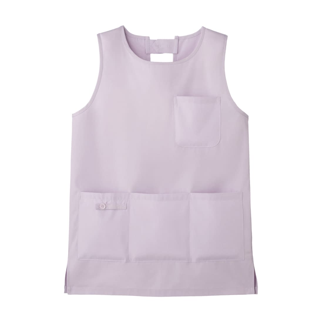 予防衣(ショート丈) エプロン 23-5830-0505 ラベンダー ナースコム 4L